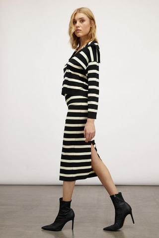 Saia justa - Preto e branco