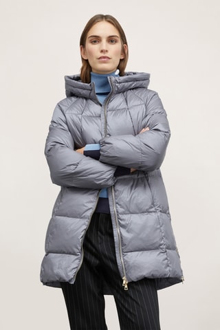 Blusão com capuz - Cinzento