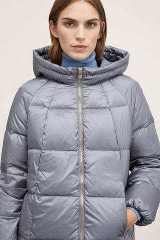 Blusão com capuz - Cinzento