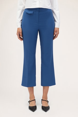 Pantalon flare 7/8 - Bleu