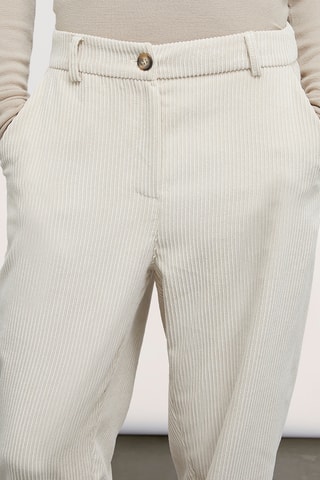 Calças chino em veludo - Esbranquiçado