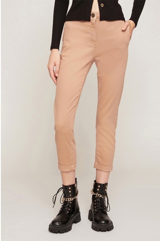 Calças chino 7/8 - Bege