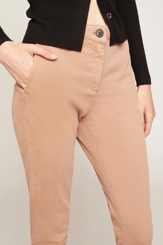 Calças chino 7/8 - Bege