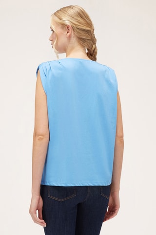 T-shirt oversize - Azul-claro
