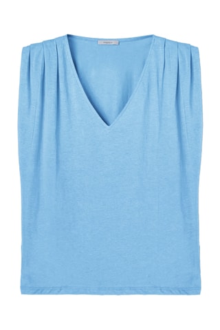 T-shirt oversize - Azul-claro