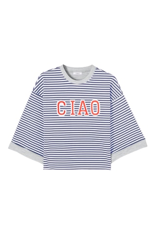 T-shirt oversize - Azul-marinho