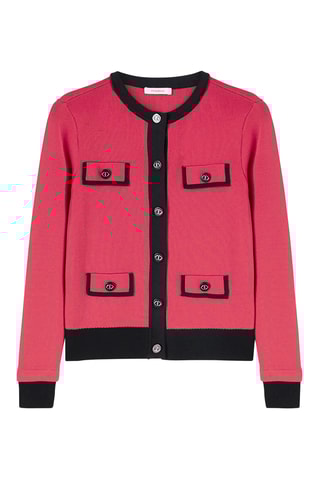 Casaco de malha - Fúcsia