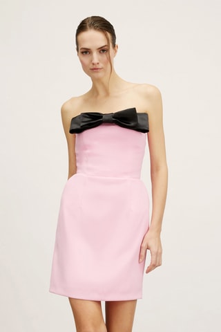 Strapless Jurk - Roze