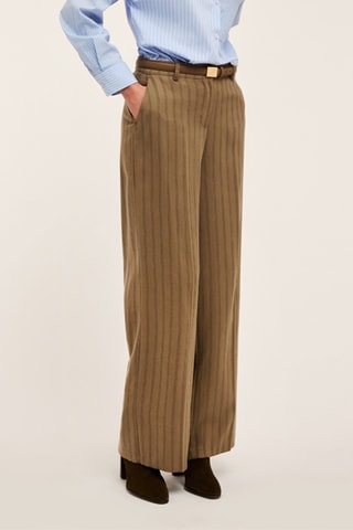 Calças palazzo - Caqui
