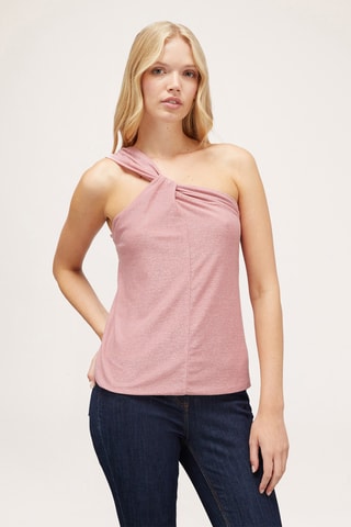 Top assimétrico - Rosa