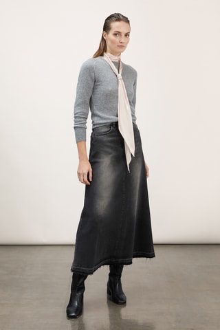 Camisola em caxemira - Cinzento mesclado