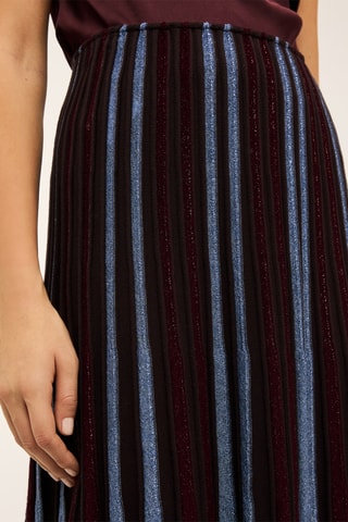 Saia plissada - Bordô