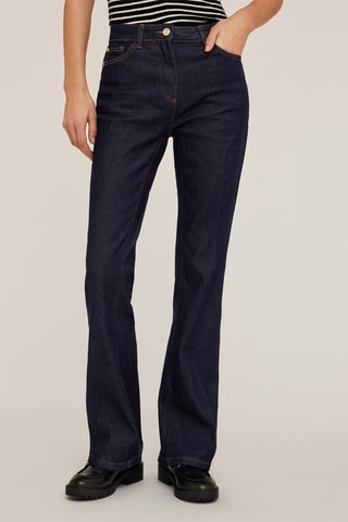 Calças de ganga bootcut - Azul-escuro