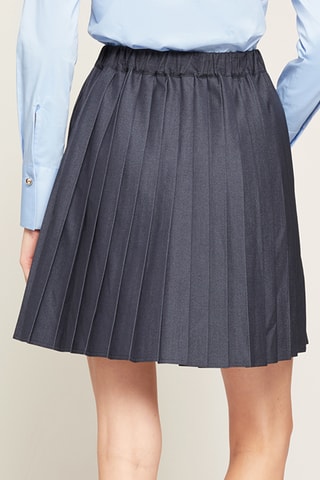 Saia plissada - Cinzento