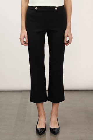 Calças flare 7/8 - Preto