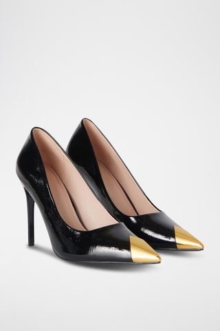 Sapatos de salto envernizados - Preto