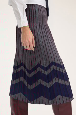 Saia midi - Cinzento