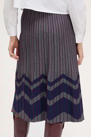 Saia midi - Cinzento