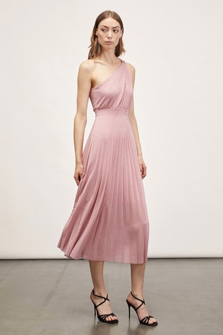 Asymmetrische jurk - Roze