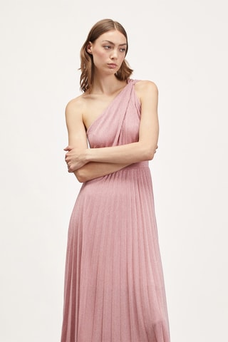 Asymmetrische jurk - Roze