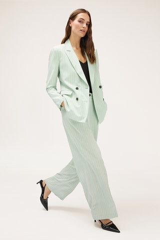 Calças wide legs - Verde-pálido