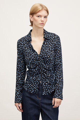 Camisa - Preto e azul