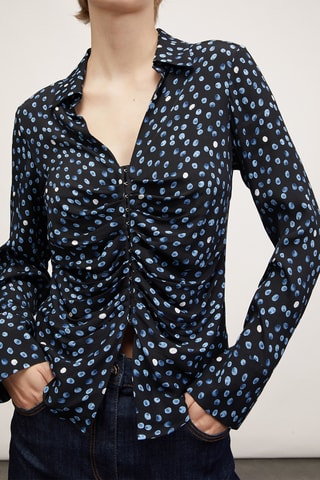 Camisa - Preto e azul