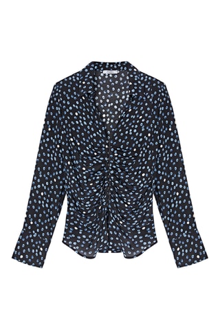 Camisa - Preto e azul