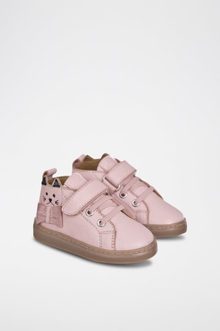 Sapatilhas em couro Rosa