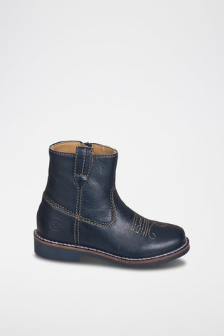 Botas de couro Azul