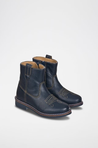 Botas de couro Azul