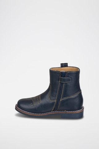Botas de couro Azul