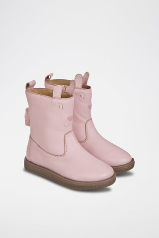 Botas de couro Rosa