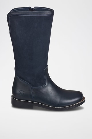 Botas de couro Azul