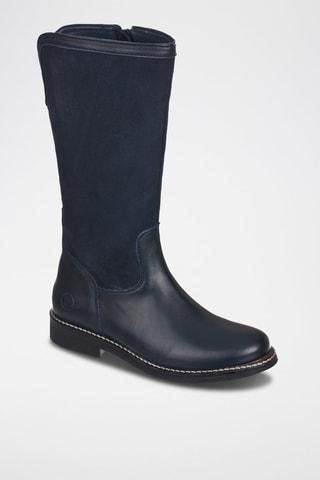 Botas de couro Azul