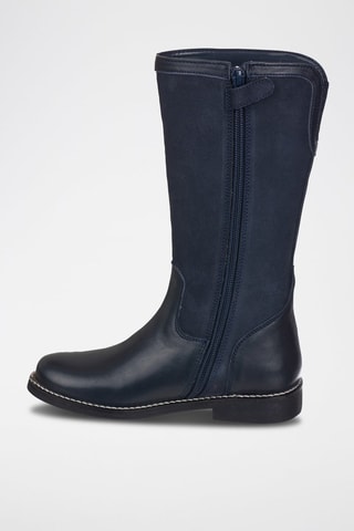 Botas de couro Azul