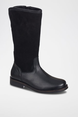 Botas de couro Preto