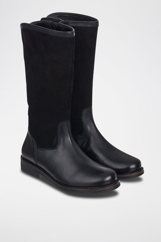 Botas de couro Preto