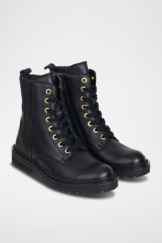 Botas de couro Preto