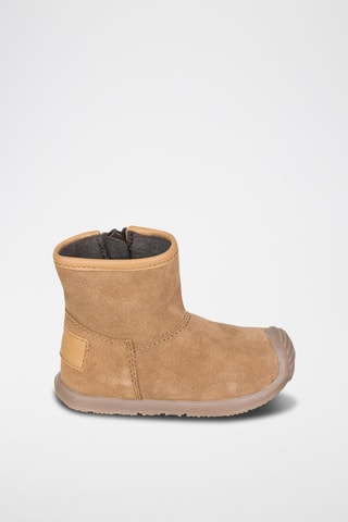 Botas de couro 
Camel 