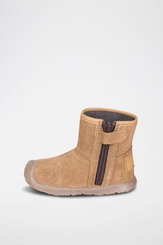 Botas de couro 
Camel 