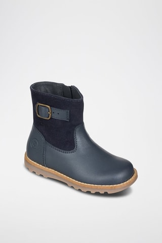 Botas de couro  
Azul