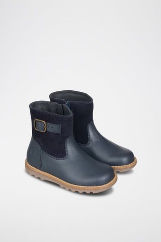 Botas de couro  
Azul