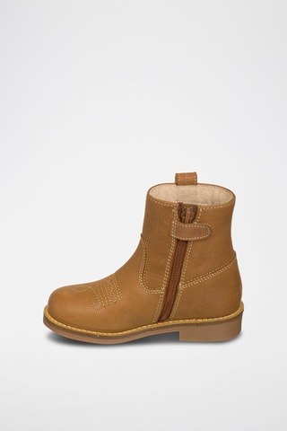 Sapatos em couro 
Camel