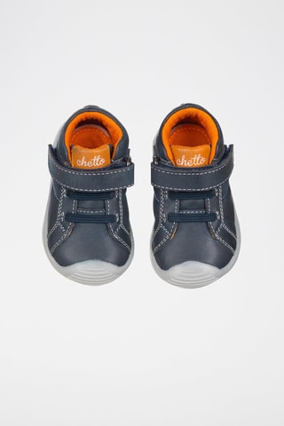 Sapatos em couro 
Azul