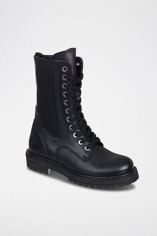 Botas de couro Preto