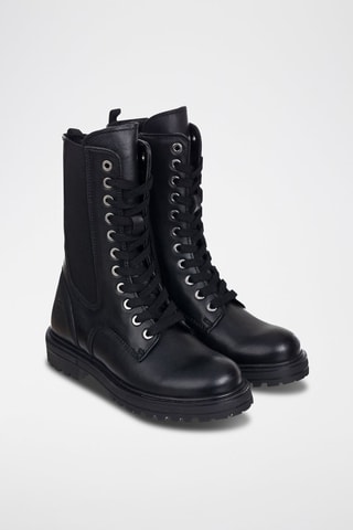 Botas de couro Preto