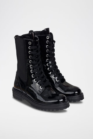 Botas de couro Preto
