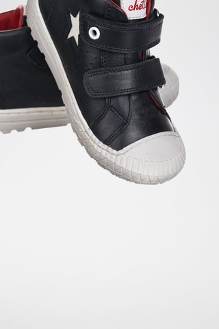 Botas de couro Preto