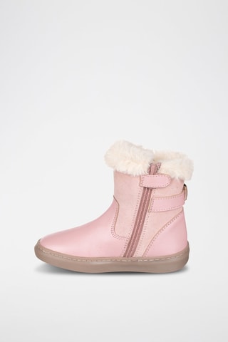 Botas de couro - Rosa